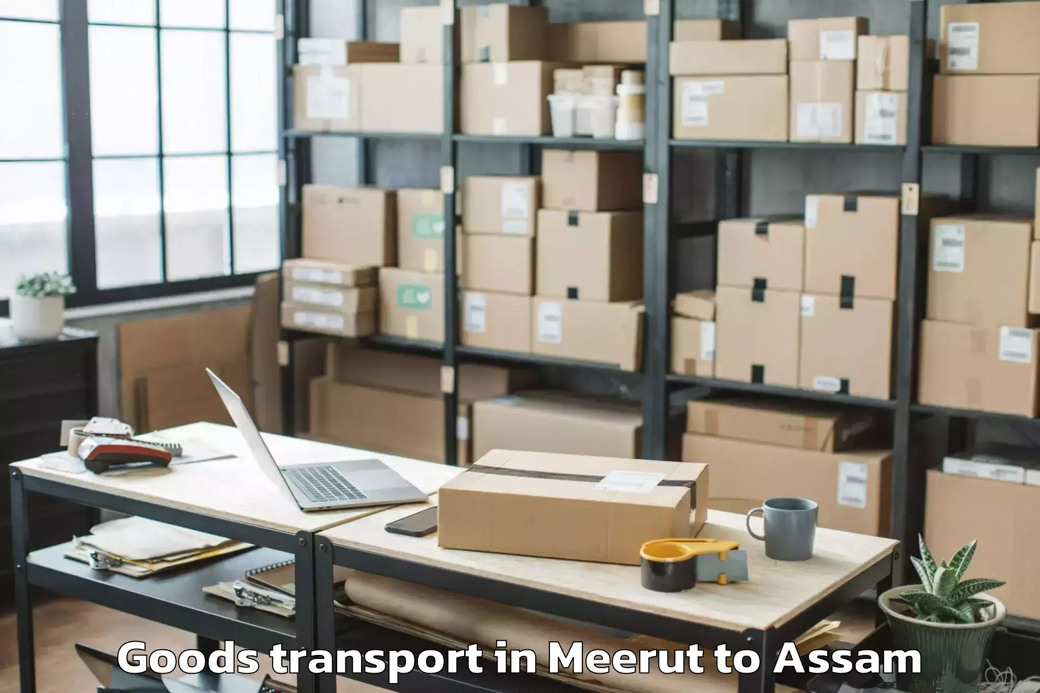 Book Meerut to Basugaon Goods Transport